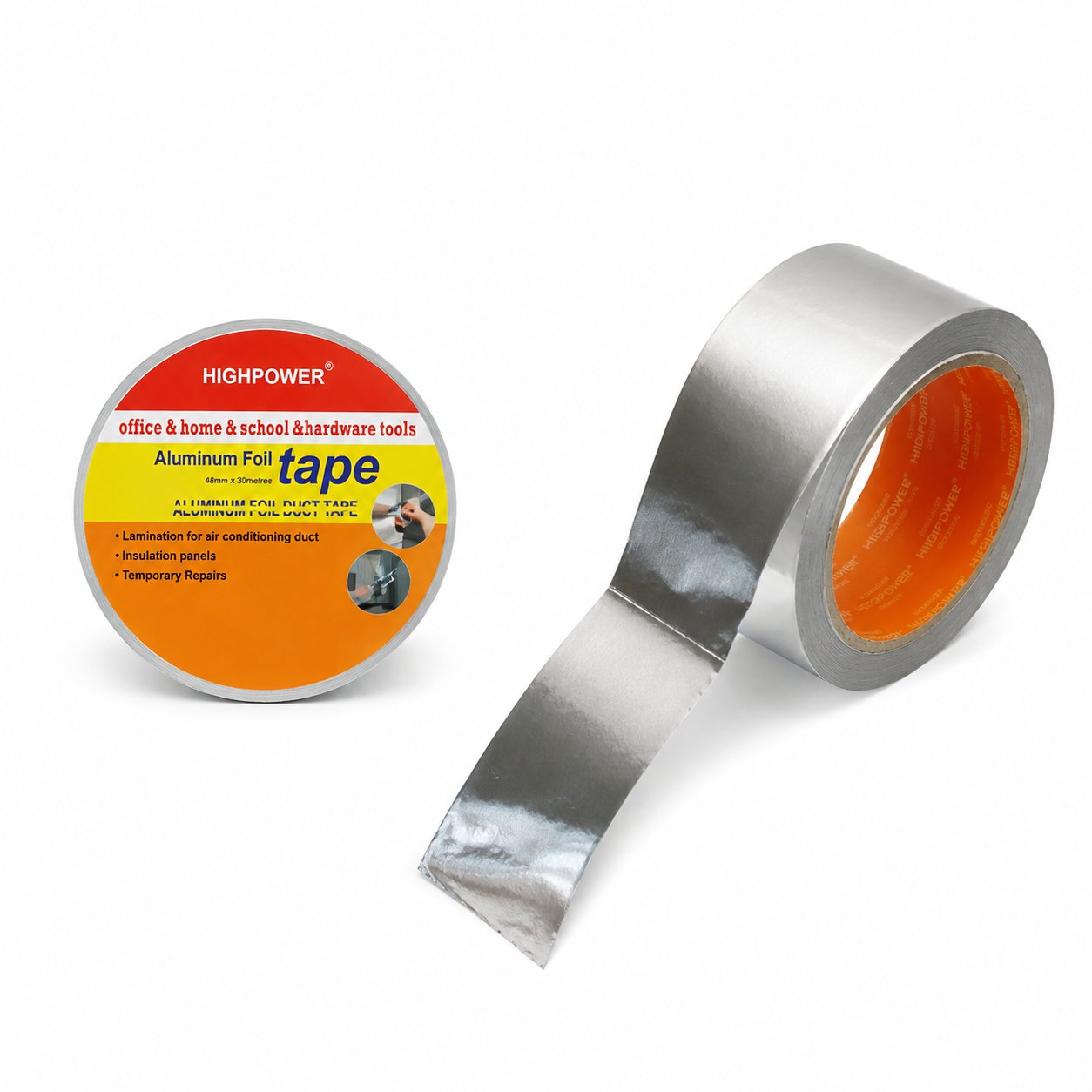 Banda adeziva aluminiu 48mm x 30m Duct Tape HighPower AAA163