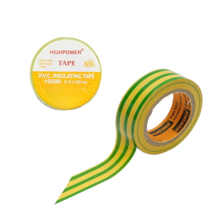 Banda izolatoare galben-verde vinil 19mm x 9m Anti-Fire Super AAA HighPower AAB865