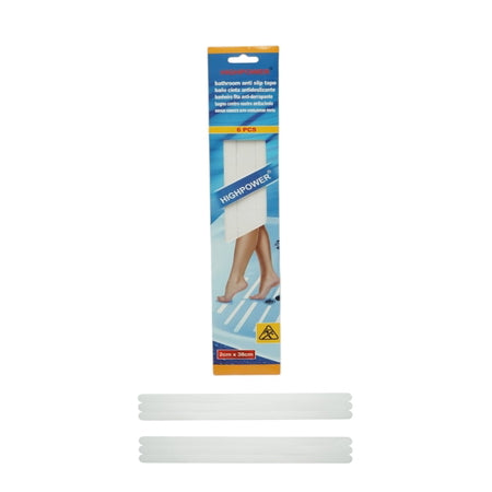 Banda antiderapanta transparenta autoadeziva 20x380mm 6 buc set HighPower AAA157