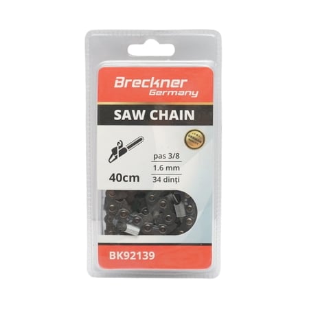Lant drujba pas 3/8, 34 de dinti, 1.6mm, lungime 40cm Breckner Germany