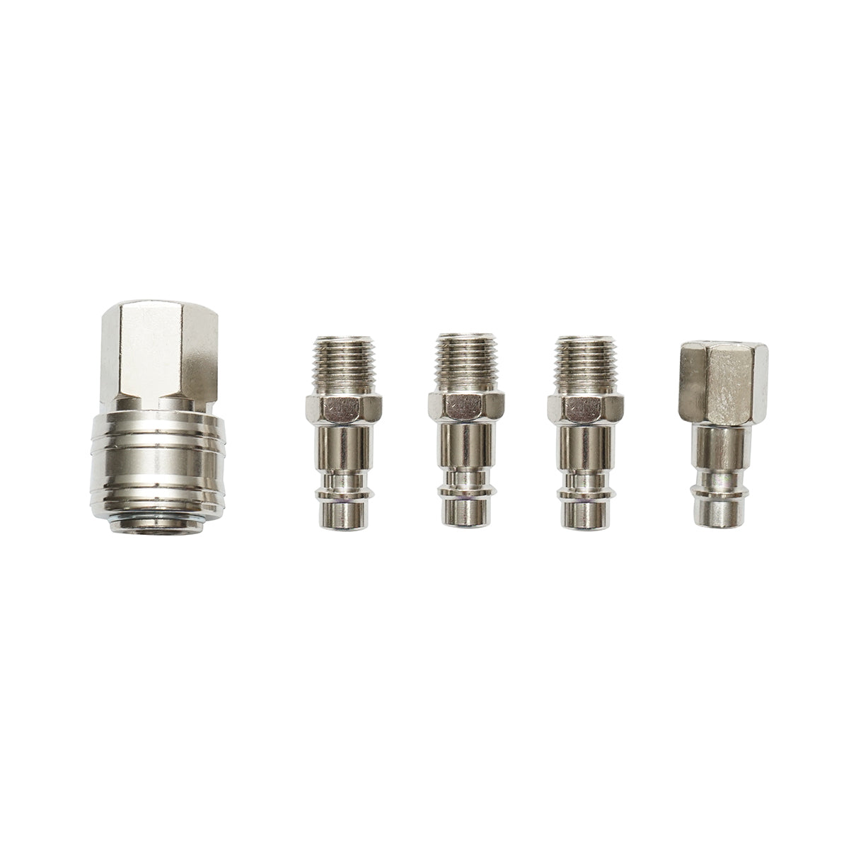 Set 5 cuple rapide 1/4 pentru furtunuri aer comprimat si scule pneumatice Breckner Germany