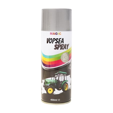 Spray vopsea auto Gri Case Claas Deutz 9104 gri aluminiu 450ml MAGIC