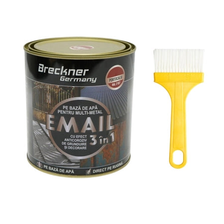 Vopsea portocaliu 2107 Amazone 750g email anticoroziva 3 in 1 pentru metal, direct pe rugina, pe baza de apa