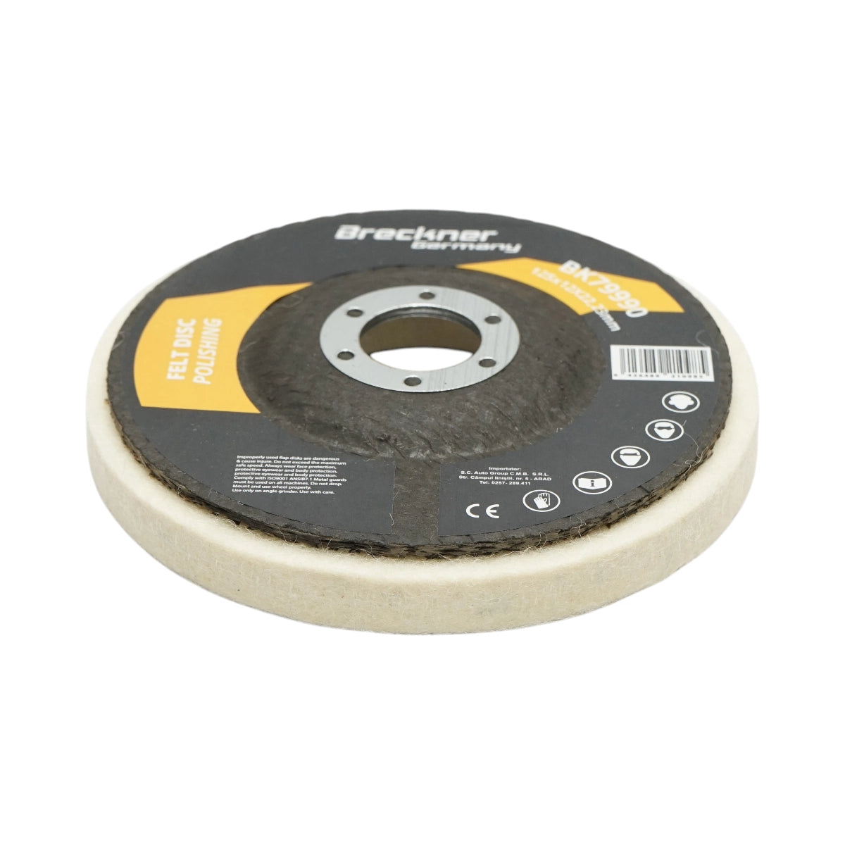 Disc pasla pentru polisare 125x12x22.23mm, lustruire si finisare metal, inox, aluminiu