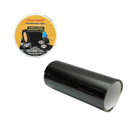 Banda super adeziva impermeabila cauciucata neagra 200mm x 1.5m HighPower AAA145