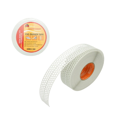 Banda protectie colturi rigips 50mm x 30m PVC perforata autoadeziva HighPower AAA137