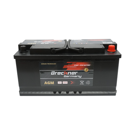 Baterie auto AGM start-stop 12V, 105Ah, 1100A la pornire 392x175x195mm Breckner Germany