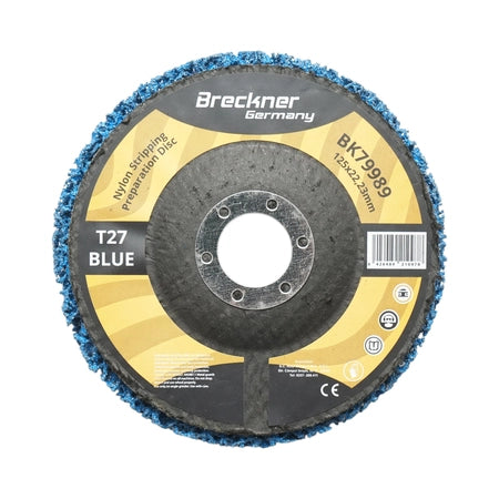 Disc abraziv netesut compact 125x22.23mm T27, granulatie medie pentru curatare rugina si vopsea