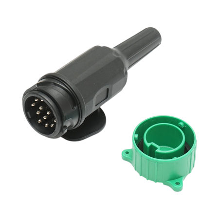 Fisa remorca 13 pini 12V cu capac, cablu electric 2 iesiri Breckner Germany