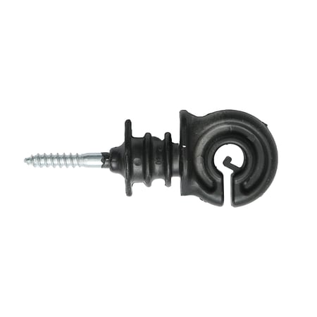 Izolator inelar PP ECO negru mat pentru fir gard electric Breckner Germany