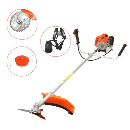 Motocoasa pe benzina 3.4CP, 2T 43cc, turatie 7500rpm, disct 3T/40T, tambur fir, kit accesorii incluse THOR
