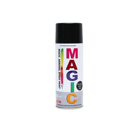 Spray vopsea negru mat MAGIC