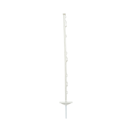 Stalp din plastic 1050mm alb pentru fir gard electric Breckner Germany