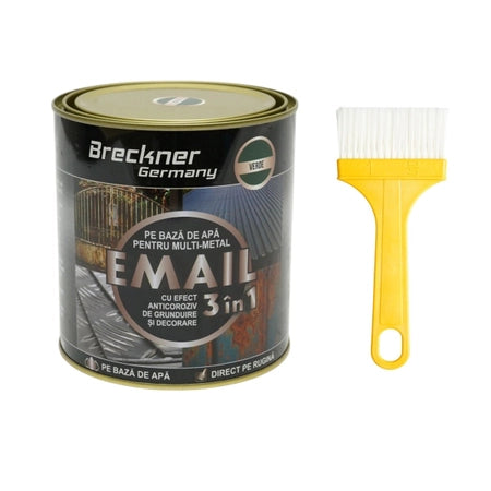 Vopsea verde John Deere 750g email anticoroziva 3 in 1 pentru metal, direct pe rugina, pe baza de apa